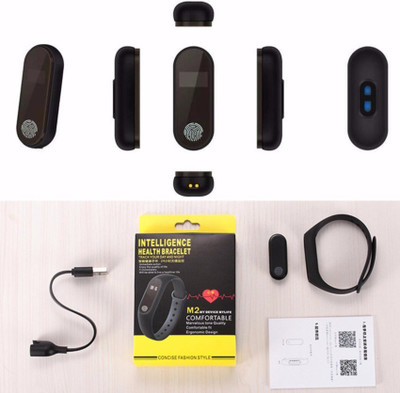 

VibeX M2-Sporty Health Smart Band(Black Strap, Size :)