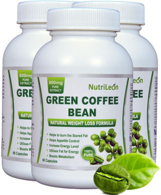 

NutriLeon Green Coffee Bean extract 800 mg 60 capsules (Pack of 3)(60 No)