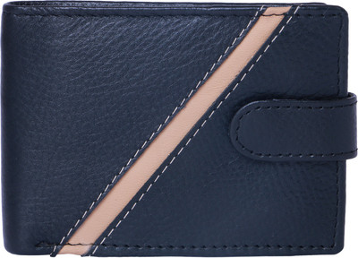 

Leather Hub Men Black Genuine Leather Wallet(5 Card Slots), White