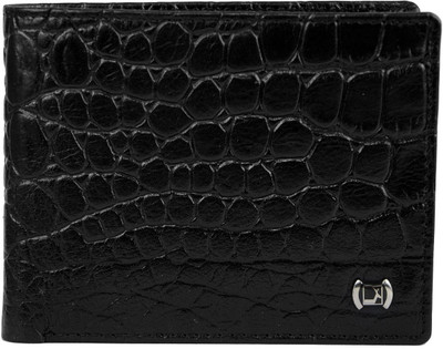

Da Milano Men Black Genuine Leather Wallet(10 Card Slots)