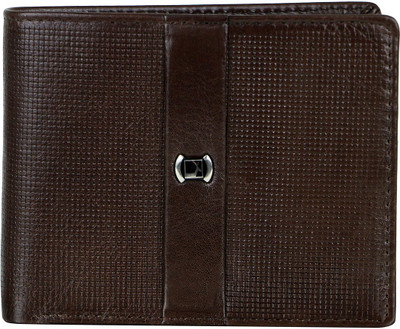 Da Milano Men Brown Genuine Leather Wallet(6 Card Slots)
