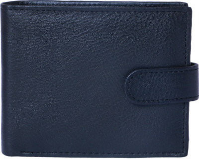 

Leather Hub Men Black Genuine Leather Wallet(5 Card Slots), White