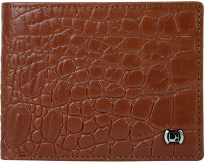 

Da Milano Men Brown Genuine Leather Wallet(10 Card Slots), Con