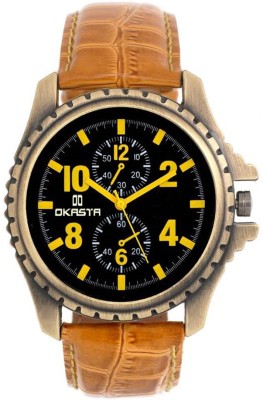 OKASTA OK1052 High Quality hot Explorer Chain Brown Black Combo theme Analog Watch  - For Men   Watches  (OKASTA)