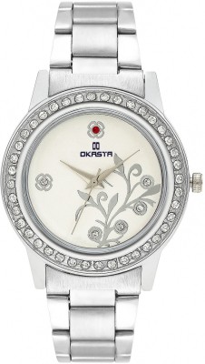 OKASTA OK1017 High Quality Explorer Chain Fashion Pro Crystal Studded Analog Watch  - For Women   Watches  (OKASTA)