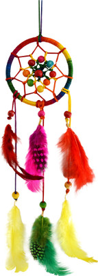 

Paperiva Dream Catcher Wool Windchime(9 inch, Multicolor)