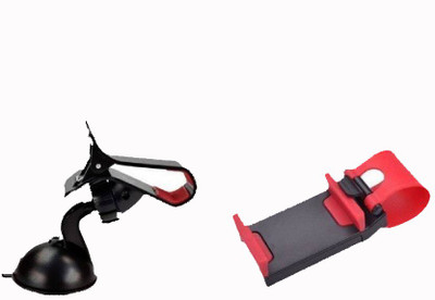 

Smstraders Car Mobile Holder for Steering(Red, Black)