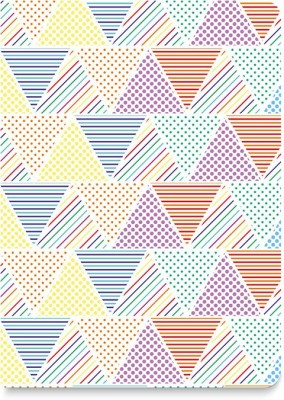 

inkFlap A5 Journal(FlapBook Premium Square Grid Notebook - Line Triangles, Varicoloured)