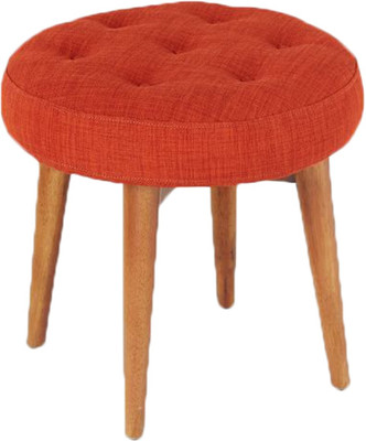 

Black Square Engineered Wood Pouf(Finish Color - Brown)