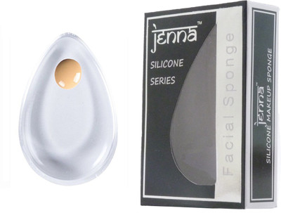 

Jenna Silicone Makeup Sponge - Beauty Sponge for Makeup, Concealer and Foundation – Make Up Applicator for Cosmetic Blending (Transparent Drop)