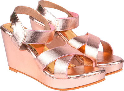 

Jade Women Rosegold Wedges