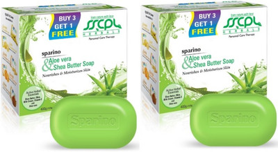 

SSCPL Herbals Aloe Vera & Shea Butter Soap(800 g, Pack of 8)