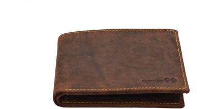 

STREET 99 Men Brown Genuine Leather Wallet(8 Card Slots)