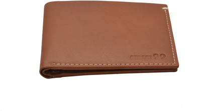 

STREET 99 Men Tan Genuine Leather Wallet(8 Card Slots)