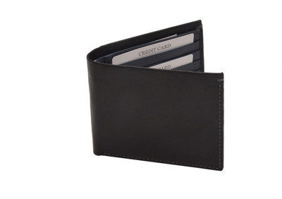 

STREET 99 Men Black, Blue Genuine Leather Wallet(8 Card Slots)