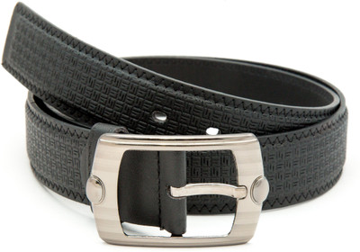 

TheWhoop Men Casual, Evening Black Artificial Leather Belt