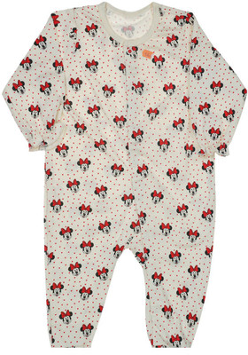 

Indirang Printed Baby Girls Jumpsuit, White