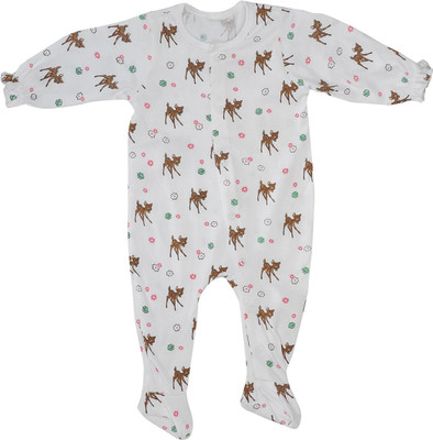 

Indirang Baby Boys White Bodysuit