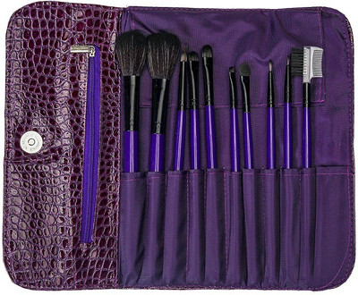 Foolzy Set of 10 Professional Makeup Brushes Kit(Pack of 10)
