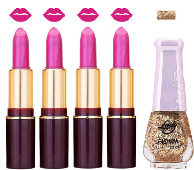 

Lady Fashion Multi Make Up Combo Lips & Nails 2202101548(Set of 5)