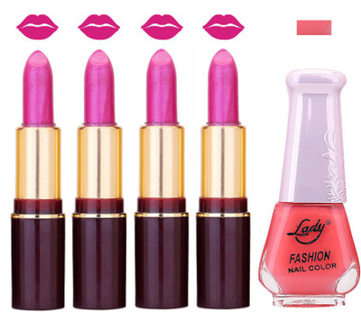 

Lady Fashion Multi Make Up Combo Lips & Nails 2202101533(Set of)