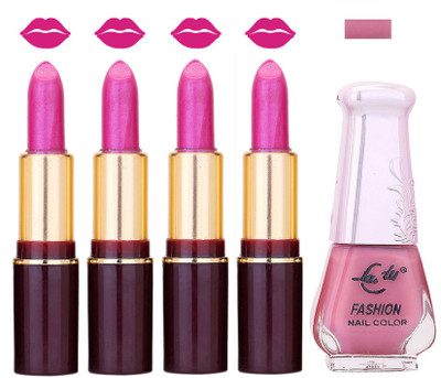 

Lady Fashion Multi Make Up Combo Lips & Nails 2202101524(Set of 5)