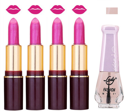 

Lady Fashion Multi Make Up Combo Lips & Nails 2202101562(Set of 5)