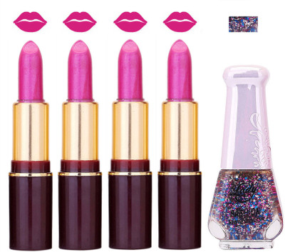 

Lady Fashion Multi Make Up Combo Lips & Nails 2202101507(Set of 5)