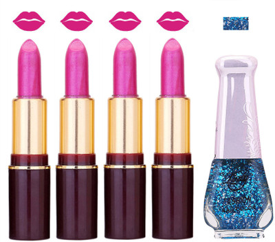 

Lady Fashion Multi Make Up Combo Lips & Nails 2202101503(Set of 5)