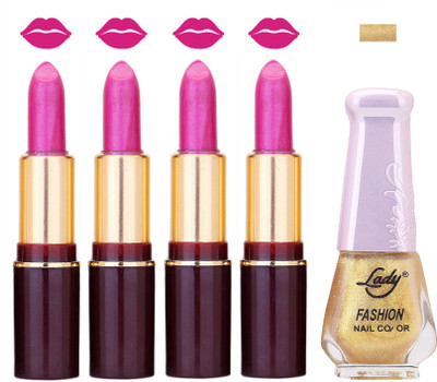 

Lady Fashion Multi Make Up Combo Lips & Nails 2202101547(Set of 5)