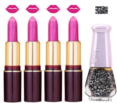 

Lady Fashion Multi Make Up Combo Lips & Nails 2202101513(Set of 5)