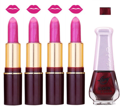 

Lady Fashion Multi Make Up Combo Lips & Nails 2202101549(Set of 5)