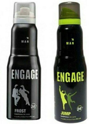 

Engage FROST and JUMP Perfume Body Spray - For Men(300 ml, Pack of 2)