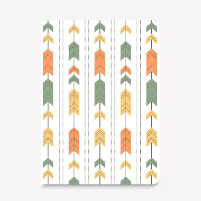 

inkFlap A5 Journal(FlapBook Premium Square Grid Notebook - Arrow, White)