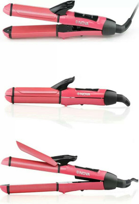 

CSK 2 in 1 Advanced Beauty Styler Hair Straightener Hair Curler(Pink)