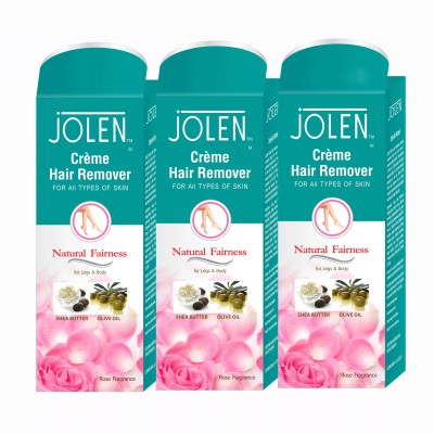 Jolen Hair Remover Rose (Pack of 3) Cream(150 ml) Flipkart