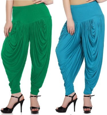 

TRUEWAY Solid Viscose Girls Harem Pants, Multicolor