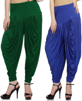 

TRUEWAY Solid Viscose Girls Harem Pants, Multicolor