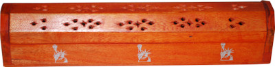 Indoart Wooden Incense Holder(Orange)