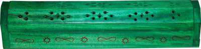 

Indoart Wooden Incense Holder(Green)