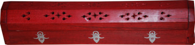 

Indoart Wooden Incense Holder(Red)
