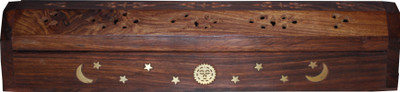 

Indoart Wooden Incense Holder(Brown)