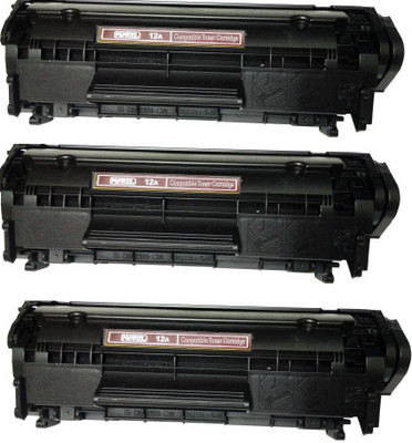 

Morel Compatible Cartridge for use in HP Laserjet 1010 / 1012 / 1015 / 1018 / 1020 / 1022 / 1022N / 3015 / 3020 / 3030 / 3050 / 3052 / 3055 Printer Pack of 3 Single Color Ink Toner(Black)