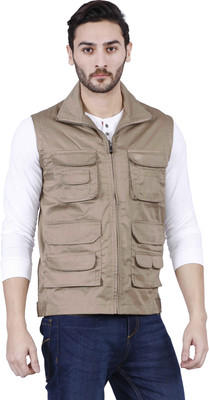 FOREST CLUB Sleeveless Solid Men Jacket