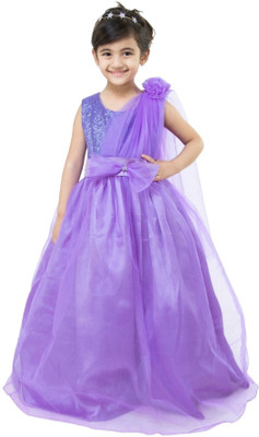 

Samsara Couture Girls Maxi/Full Length Party Dress(Purple, Sleeveless