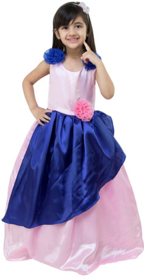 

Samsara Couture Girls Maxi/Full Length Party Dress(Multicolor, Sleeveless