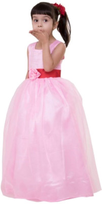 

Samsara Couture Girls Maxi/Full Length Party Dress(Pink, Sleeveless