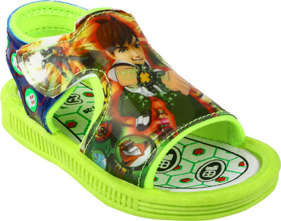 

WINDY Boys & Girls Velcro Flats(Green