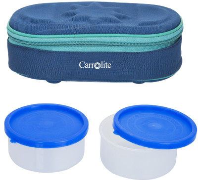 

Carrolite Century Stylish Blue 2 Containers Lunch Box(400 ml), Multicolor