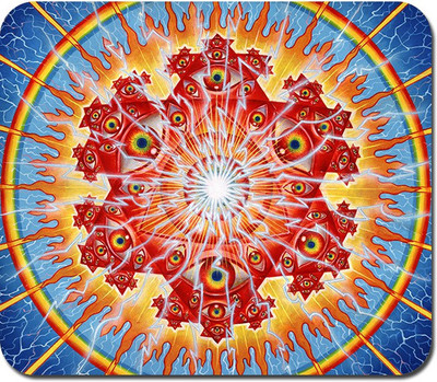 

Blackbora Psychedelic Eyes Mousepad(Multicolor)